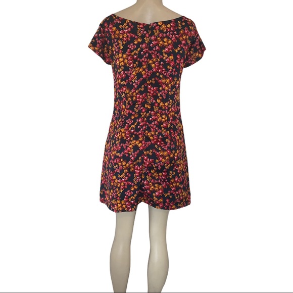 Cinder + Smoke Floral Mod Mini Shift Dress - Picture 5 of 7